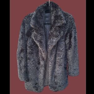 Forever 21 Black Fuzzy Teddy Jacket